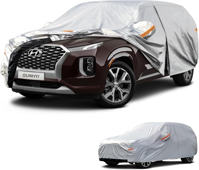 GUNHYI 6 Layers SUV Car Cover Custom Fit Hyundai Palisade (2018-2026) Waterproof All Weather, Heavy Duty Outdoor Snow Sun Rain Uv Protection (Ships from US Warehouse, Delivery 3-8 Days)