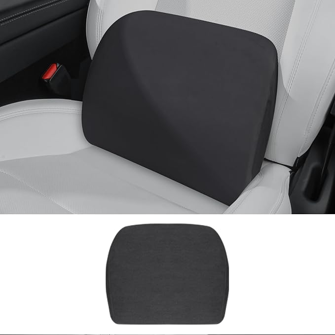 Memory Foam Lumbar Support Pillow for Tesla Black 1pc | For model Y / 3 / S / X / Lower Back Support for Car Improved Posture Backrest Mid / Lower Back Support Cushion for Car Seat
