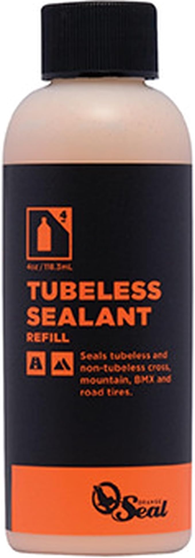 Orange Seal - Regular Formula Tubeless Bike Tire Sealant | Fast Sealing, up to 1/4" Puncture | for MTB, Road, CX and Gravel Bicycle Tires