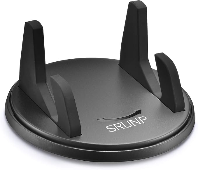 SRUNP Dashboard Phone Holder for Car [Vertical Horizontal 360 Rotate] Car Phone Mount, Cell Phone Holder Compatible with iPhone 17 16 15 14 13 12 Pro Max Samsung Android Smartphones and More