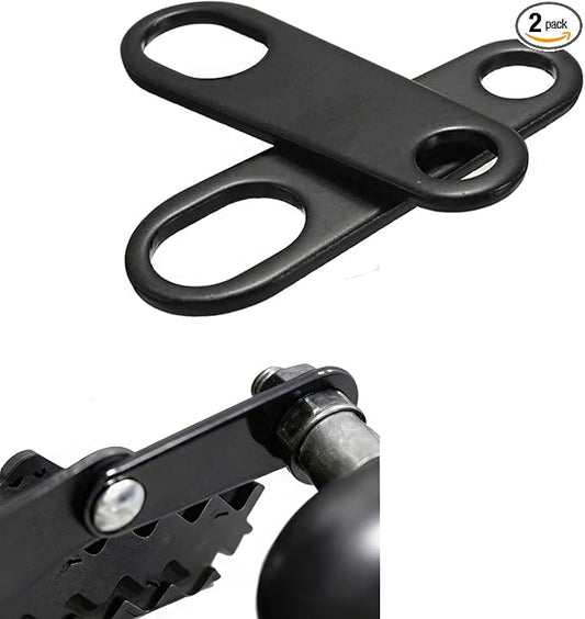 Motorcycle Turn Signal Relocate Brackets Black 2 Pack for Harley | Sturdy Shock Resistant Metal, Easy Relocate Mount, Fit Harley Bobber Cafe Racer Old School Motorbike