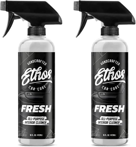 Ethos FRESH - All Purpose Interior Cleaner - Detailing Kit Interior Cleaner - Car Detailing - Car Interior Cleaner for Cars, Trucks, SUVs, Jeeps, Motorcycles, RVs & More - 2 Pack
