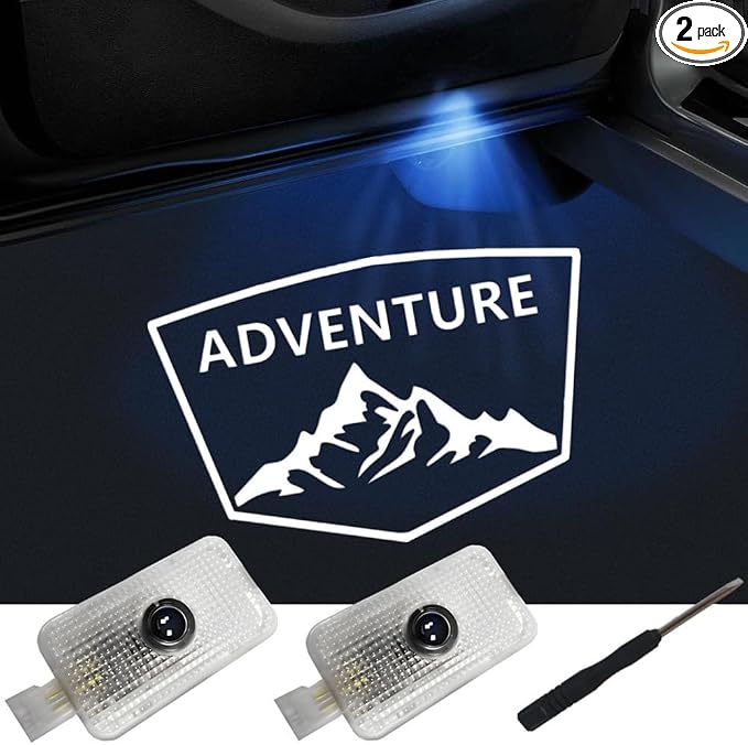 No Fade Car Door Lights Logo, Led Puddle Lights Car Accessories Compatible with Forester Outback Ascent Legacy XV-2PCS