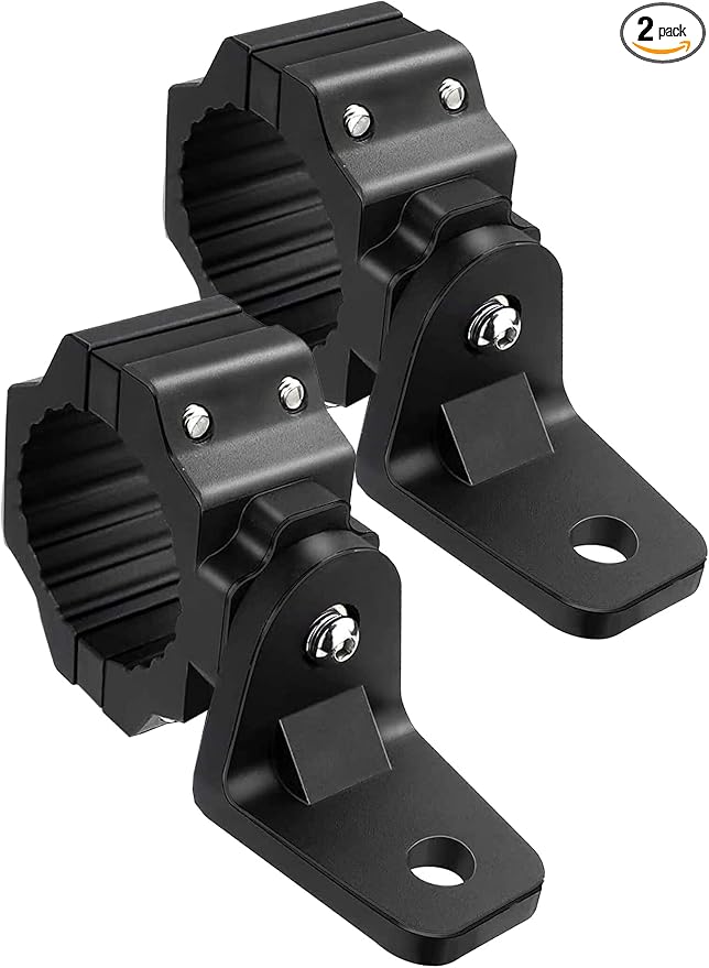ZIDIYORUO UTV Whip Light Mount for 1.75"-2" Roll Cage Bars, 2-Pack 3 Colors | CNC-Machined Aluminum Alloy · 360° Rotation · Flag & Light Bar Compatible · Works with Polaris RZR, Can-Am, Jeep