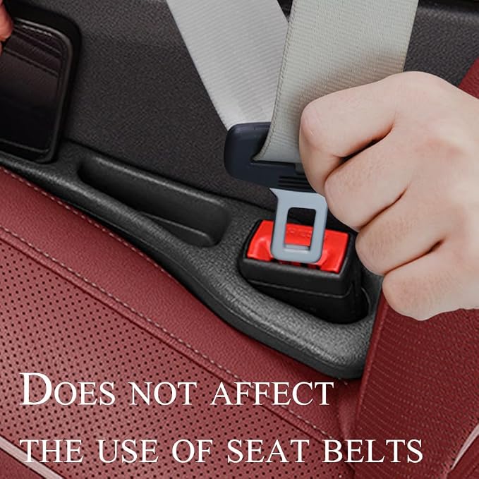 Car Seat Gap Filler Organizer Compatible with Toyota Tundra 2014-2026 Accessories Seat Gap Plug Blocker with Storage Slot Non-Slip Car Cup Holder Coaster Black
