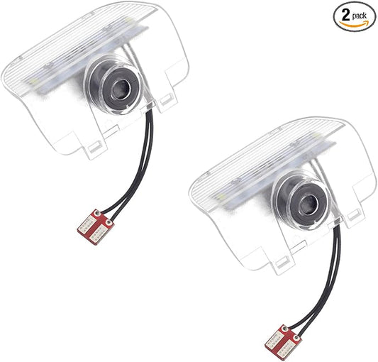 Non-Fading Car Door LED Logo Projector Welcome Lamp Door Light Puddle Lights Kit Compatible with Accessories Accord 2003-2022 (White Classic, New Accord/Spirior/Odyssey/Elysion/CR-Z)