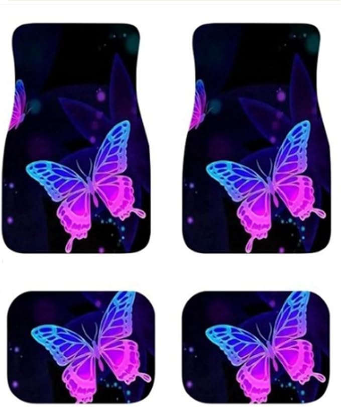 Car Floor Mats Non-Slip Automotive Floor Mats All-Weather Front Rear Car Floor Foot Mat Sets of 4 Pieces Foot Mats Rugs Carpet for Car Trucks SUV Sedans (NO.50)