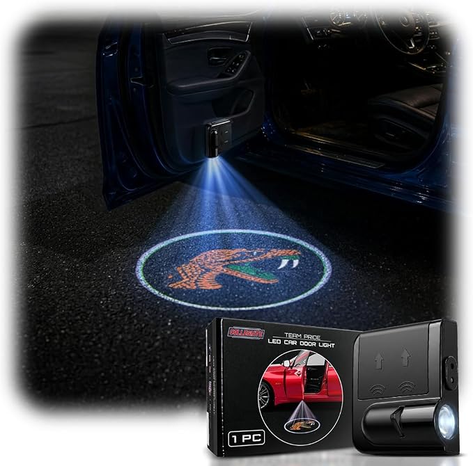 Sporticulture American Football FAMU Car Door Lights Logo Shadow Display - Officially Licensed NCAA Car Accessories - Show Your Team Pride - Battery Powered, Universal Fit