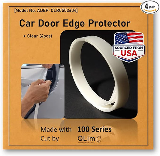 [3M]-4doors Customized Car Door Edge Protector Made with 3M PPF | Made with 3M Paint Protection Film, Clear(Transparent), Anti Scratch, Universal Fit for Most Cars