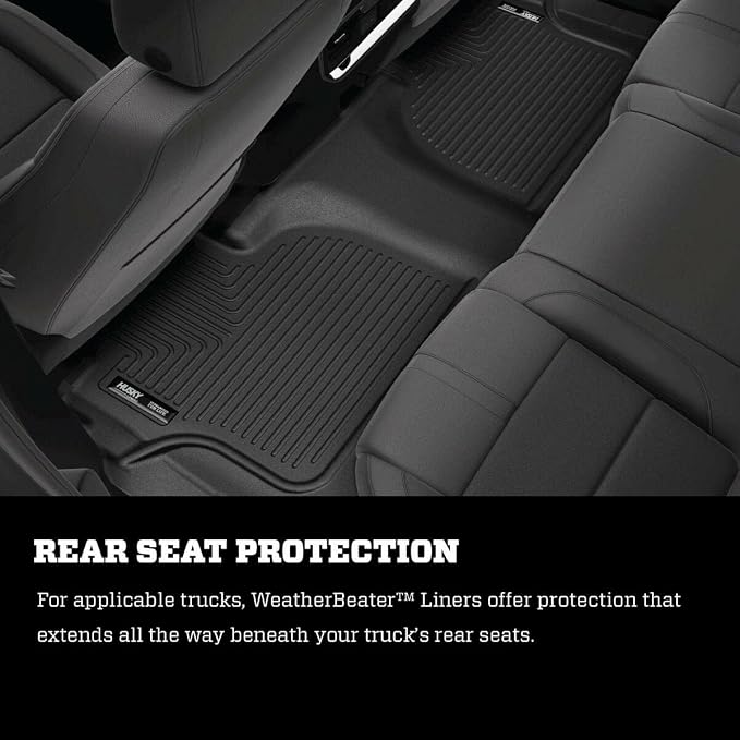 Husky Liners Weatherbeater Floor Mats | Fits 2019-2026 Nissan Altima | Front & 2nd Row, 3-pc Black - 99381
