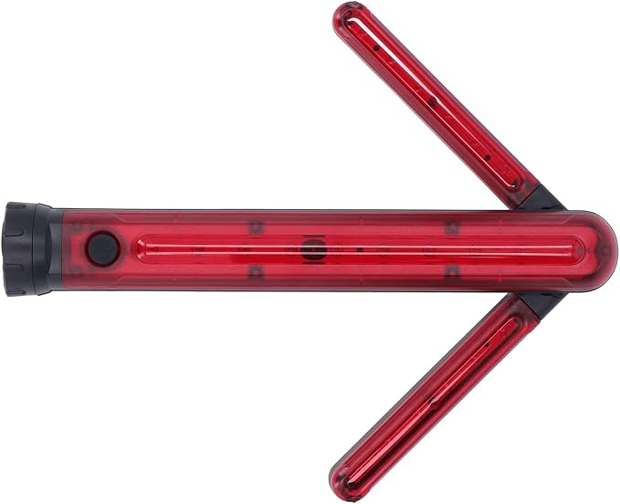 LED Road Safety with Turn Arrow, Red Arrow LED Warning Light with Detachable Magnetic Base, Flares Emergency Road Baton Roadside Emergency Car Kit for Road Warning