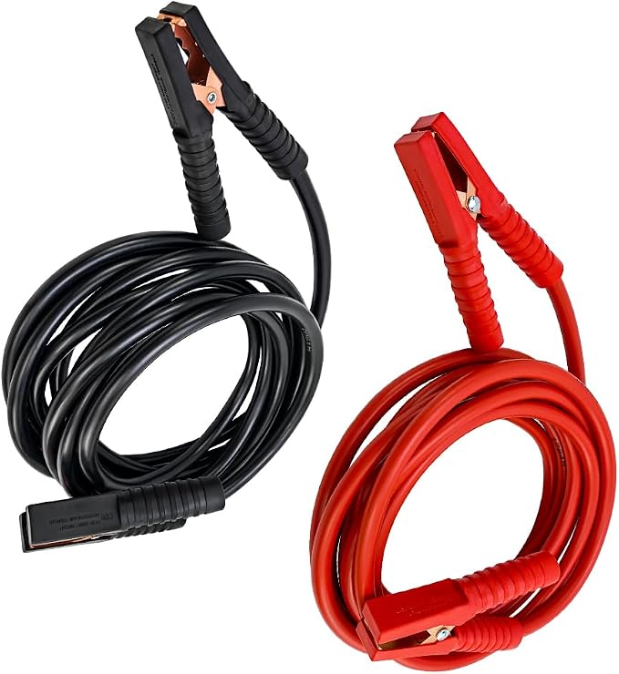 0 Gauge 20FT Jumper Cables, Heavy Duty Booster Cable for Car Van Truck, Commercial Grade Automotive Booster Cables for Jump Starting Dead or Weak Batteries,With Storage Bag & Gloves