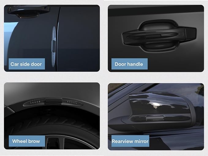 4PCS Car Door Edge Guard Protectors, Silicone Auto Body Protector Trim Guard Universal Anti-Collision Car Protector Strips for Truck SUV Vehicle Sedans, Transparent