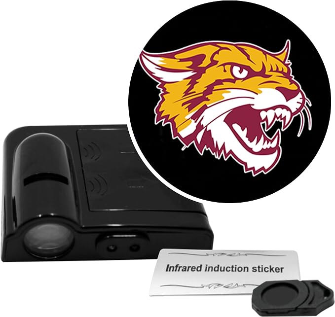 Sporticulture American Football Bethune Cookman Car Door Lights Logo Shadow Display - Officially Licensed NCAA Car Accessories - Show Your Team Pride - Battery Powered, Universal Fit