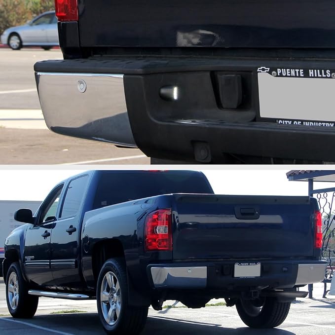 VIPMOTOZ Full LED License Plate Light For Cadillac Escalade Chevy Silverado 1500 2500 3500 Suburban Tahoe GMC Sierra 1500 2500 3500 Yukon XL Tag Lamp Assembly Replacement