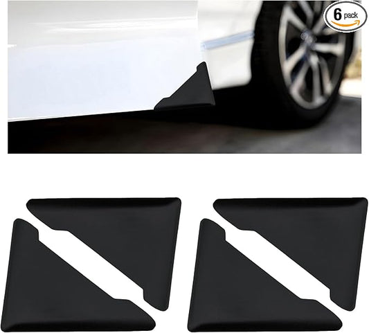 4 PCS Car Side Door Edge Guards, Anti-Collision Auto Side Door Edge Scratch Gaurd Corner Cover Sticker, Anti-Scratch Door Guard Corner Decor Bumper Trim for Car Truck SUV (Black)