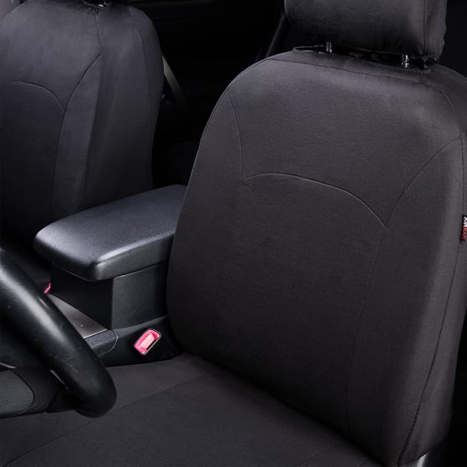 Flying Banner Car Seat Covers Front Seats Rear Bench Polyester car seat Protectors Easy installations Rear Bench Split Classic Man Lady Truck Soid Black