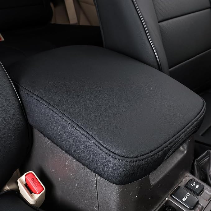 EKR Car Seat Covers Custom Fit for Toyota 4Runner(5 Seats) Full Set | for Toyota 4 Runner 2010-2024 Seat Covers for SUV,Full Wrap,Airbag Compatible,Waterproof Pet-resistant,Faux Leather(Black)
