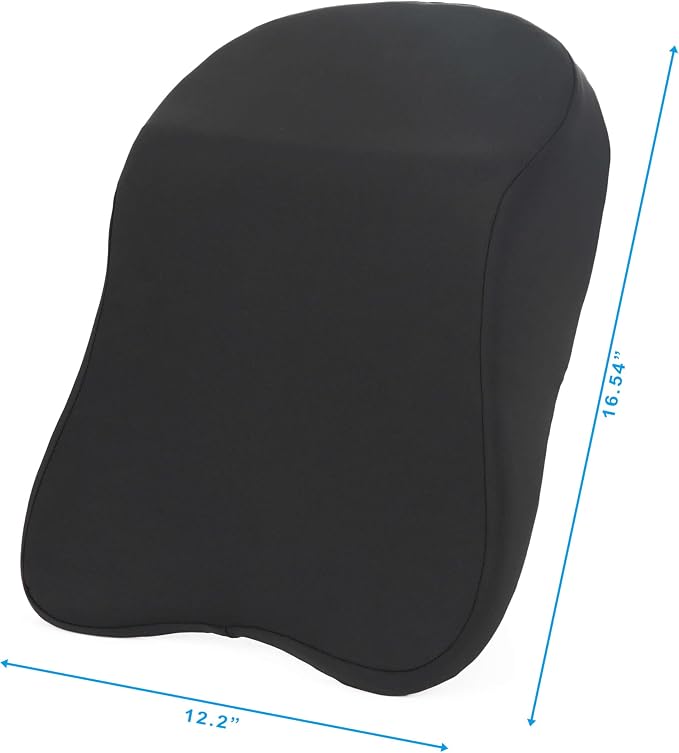 Car Headrest Pillow - Shoulder & Neck Pillow for Car Headrest w/Adjustable Strap & Clip to Secure - Memory Foam Car Neck Pillow for Driving Seat - Ergonomic Head Rest Pillow for Car Seat Neck Support