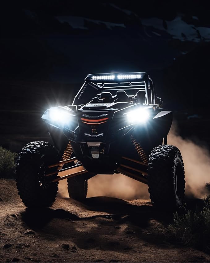 Termitor 1:1 Size H11/H9/H8 Powersports Light Assemblies Bulbs | 106K LM Lights for or Motorcycle & ATV, Cool Daylight 6500K, H16 Powersports Bulb, Long Lifespan, Pack of 2