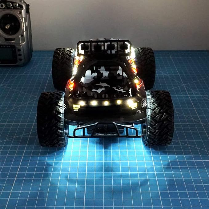 LED Light Strip for RC Fixed Wing Airplane Flying Wing Plane AR Wing Drone Model Car Truck (White)