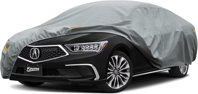Kayme Heavy Duty Car Cover Custom Fit Acura RL RLX Waterproof All Weather for Automobiles, Full Exterior Covers Sun Rain UV Protection.（Deliver About 3-10 Days）
