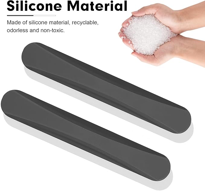 4PCS Silicone Car Door Edge Guards, Car Door Anti-Collision Guards, Universal Silicone Car Door Bumper Guard, Adhesive Bumper Scratch Guards for Auto, Sedans, Trucks, SUVs(Black)