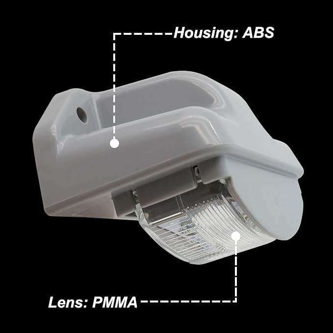 LED License Plate Light for Trailer RVs Trucks Boat UTV ATV Lorry 12V 24V White Number Plate Lamp Trailer Light Waterproof License Tag Lights