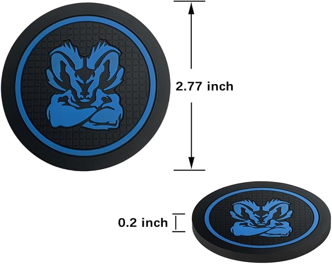 2PCS Car Cup Holder Coaster for 1500 2500 3500 | 2.75 Inch Universal Non-Slip Cup Holders, Car Interior Accessories,Car Drink Coaster Holder for 1500 2500 3500 (Blue)