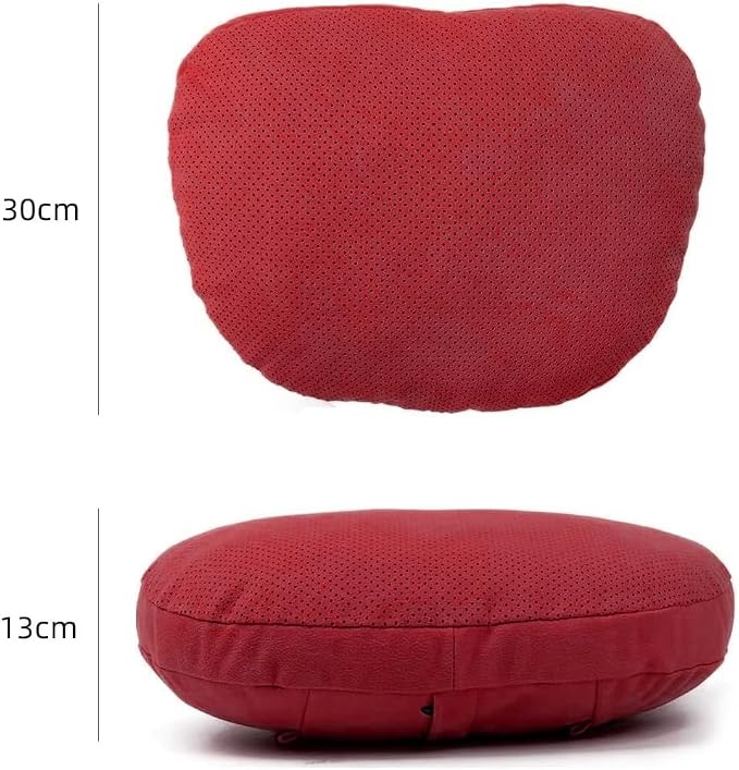 2 Pcs Car Headrest Neck Pillow for Driving,Universal Premium Suede Leather Soft and Comfortable Headrest,Three Gears of Height Adjustment Car Seat Headrest Pillow Car Interior Accessories