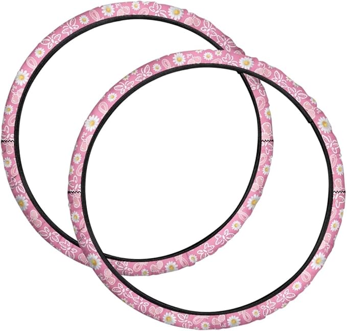 Daisy Wheelchair Wheel Covers 2 Pack Electric Wheelchair Accessories Tyre Covers to Protect Floors Carpets