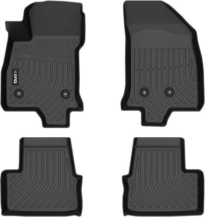 HAFIDI® Floor Mats Fit for Chevy/Chevrolet Volt 2016-2019 | Custom full set Car liners, anti-slip,waterproof, all weather guard, easy rinse clean,Chevy Volt Accessories, TPE, Black