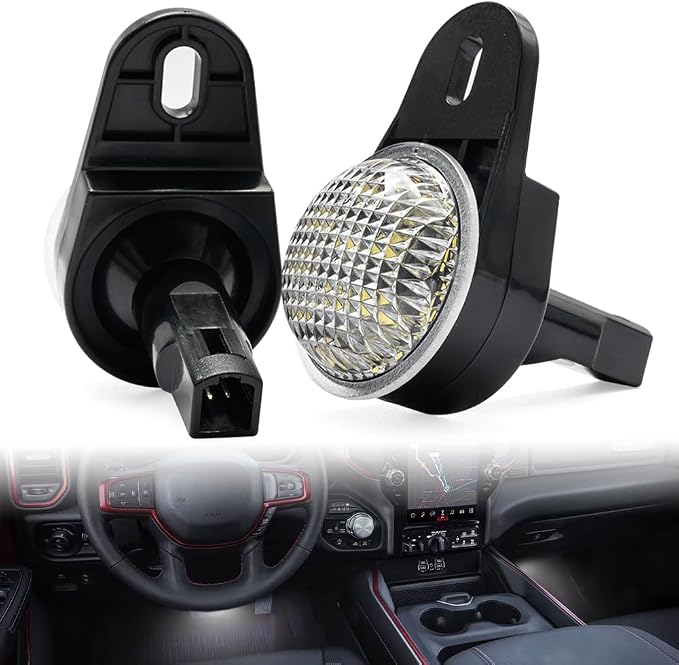 LED Interior Footwell Light Puddle Lights for Dodge Durango Nitro Ram 1500 2500 3500 1500 Classic LED Under Dashboard Courtesy FloorBoard Lamp Assembly 2Pcs