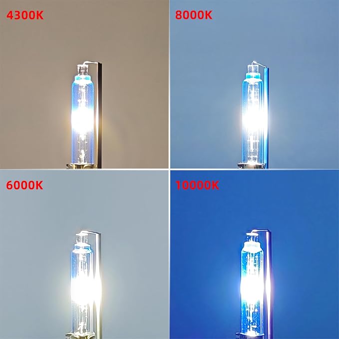 Sinoparcel D1S Xenon HID Headlights Bulb - 8000K 35W High Low Beam 66144 66140 85140 85415 Replacement Bulb - Pack of 2
