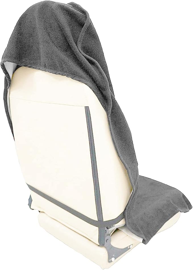 Car Seat Cover Protector Front Seats,for Gym Workout,Running,Swimming,Beach and Hiking,Waterproof Sweat Towel Bucket Seat Covers for Cars SUV Trucks (Grey, 2Pcs)
