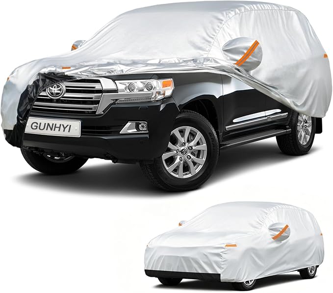 GUNHYI Car Cover Custom Fit Toyota Land Cruiser (1990-2021) Waterproof for Automobiles, Oxford Sun Rain Dust Snow Protection (Ships from US Warehouse, Delivery 3-8 Days)