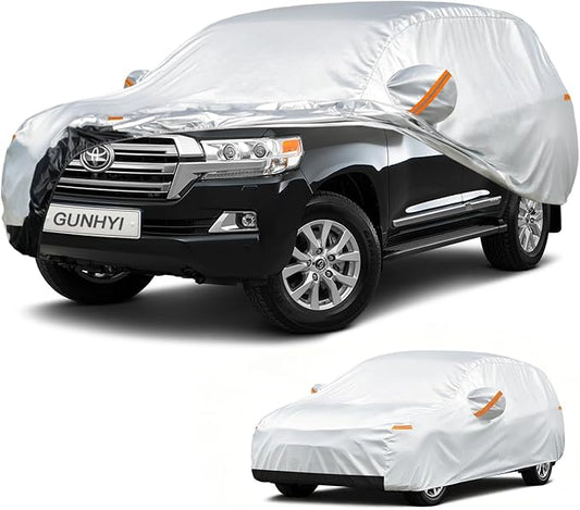 GUNHYI Car Cover Custom Fit Toyota Land Cruiser (1990-2021) Waterproof for Automobiles, Oxford Sun Rain Dust Snow Protection (Ships from US Warehouse, Delivery 3-8 Days)