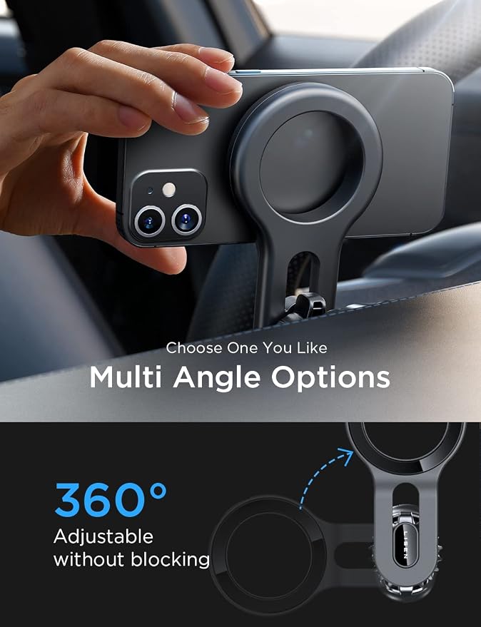 LISEN for MagSafe Car Mount, Magnetic Phone Holder for Car Vent Phone Mount | Blue Super Magnetic Phone Mount, Air Vent Hands Free Phone Mount, Gifts for Men Women Car Phone Holder Magnetic for iPhone 17
