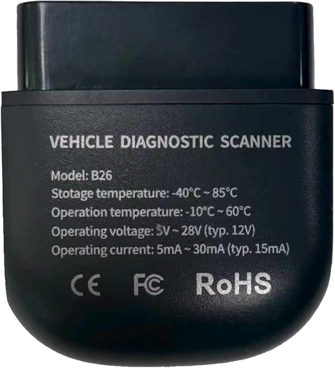 OBD2 Scanner Bluetooth for iPhone/Android-Auto Diagnostic Tool | 1.Compatible with iOS and Android 2.No software subscription fees 3.Supports OBD2-compliant vehicles (1996 and newer)