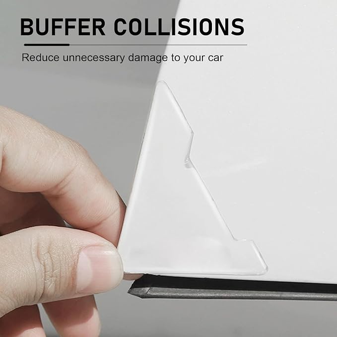 2 PCS Right-Angle Car Door Corner Guards, Sport Style Car Door Corner Protector Strip, Self-Adhesive Anti-Collision Decorative Doors Edge Guard, Universal for Most Cars (Transparent)