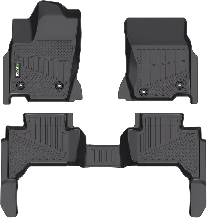 HAFIDI® Floor Mats Fit for 2024 2025 Lexus GX550 (5 Seat) All Weather Protection TPE Car Floor Liners, Fits 1st & 2nd Row Full Set Custom Accessories, Black