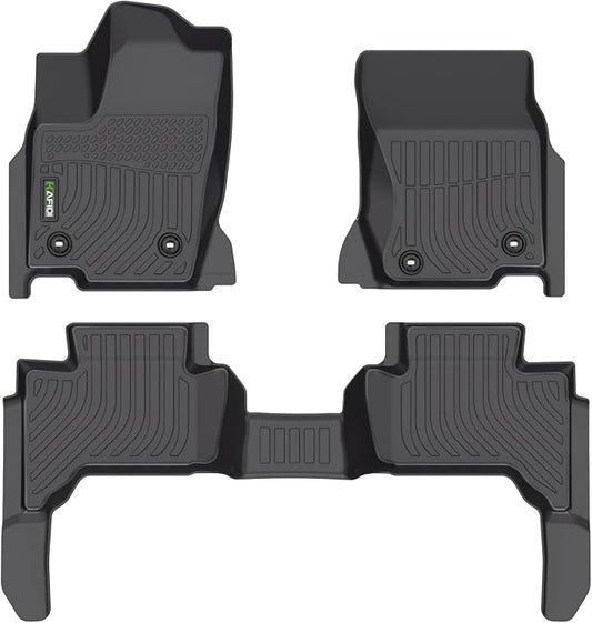 HAFIDI® Floor Mats Fit for 2024 2025 Lexus GX550 (5 Seat) All Weather Protection TPE Car Floor Liners, Fits 1st & 2nd Row Full Set Custom Accessories, Black