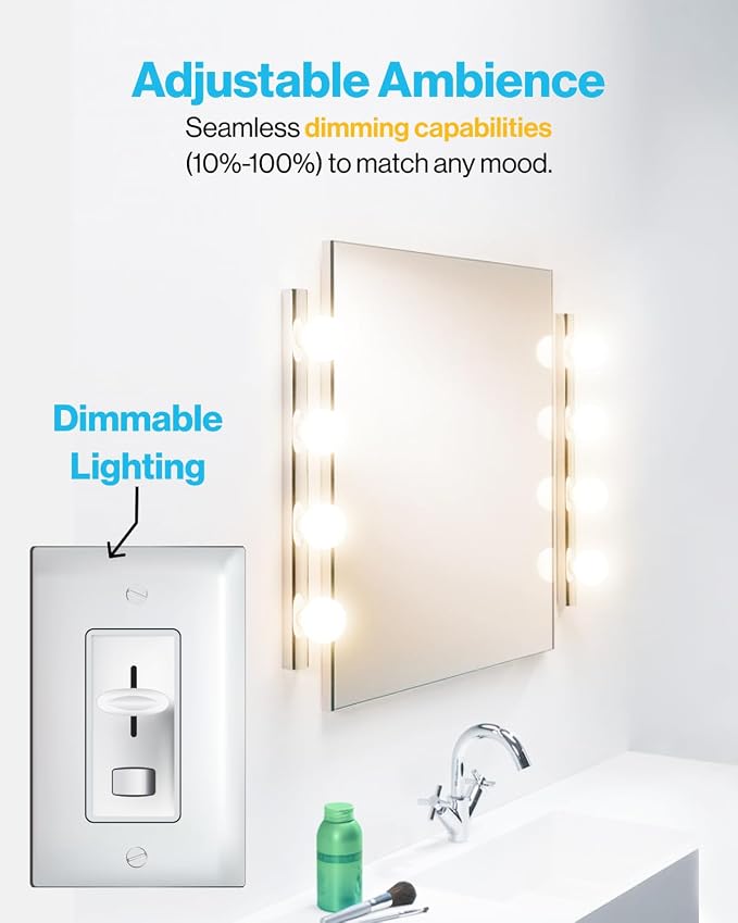 Sunco 16 Pack G25 LED Light Bulbs Globe Bathroom Light Bulb, 450 LM, 2700K Soft White, 6W (40W Equivalent), Dimmable, Mirror Vanity Decorative Bulb, E26 Base, UL