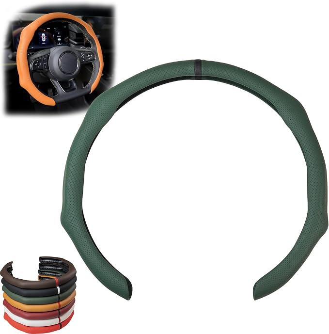 Breathable Non-Slip Ultra-Thin Steering Wheel Cover,Car Steering Wheel Cover Wheel Cover Protector,Atmungsaktive, rutschfeste und ultradünne Lenkradabdeckung
