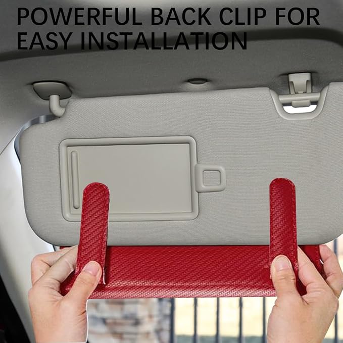 Car Tissue Holder, Sun Visor Napkin Holder, Premium PU Leather Car Tissue Box, with Tissue Refill, Universal Version Hanging Tissue Holder for Cars, Trucks, SUVs