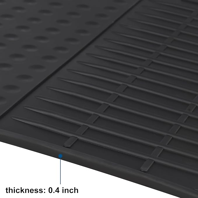 Car Rubber Floor Mat Custom Fit for Toyota Corolla Sedan 2020-2026 Automatic Transmission Black Red Auto Liner Mats All Weather Heavy Duty Odorless No im Hatchback Model