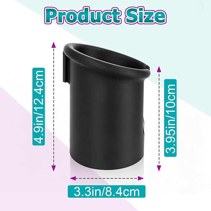2 Pcs Car Seat Cup Holders Compatible with Graco 4Ever DLX Car Seats | Mug-Friendly Replacement Cup Holder, With Handle Slot, Durable Toddler Car Seat Accessory, Fits Left or Right Side, Black