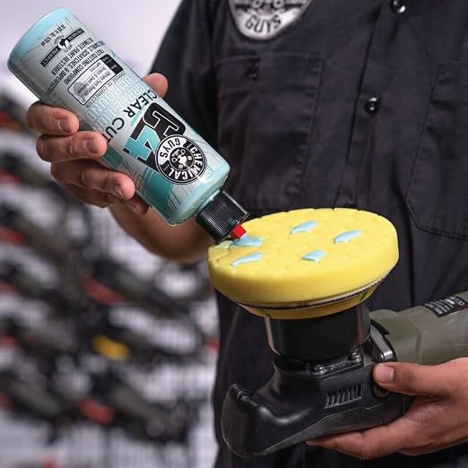 Chemical Guys, C4 Clear Cut Correction Compound for Paint Defects, 16 oz | Pro compound cuts swirls, holograms and scratches from clear coat, leaving a smooth, glossy, correction-ready finish