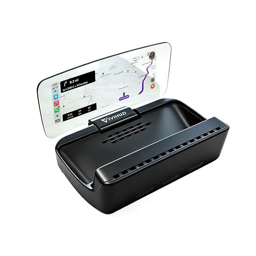 VIVIHUD V3-SE Wireless CarPlay Android Car HUD Head-Up Display Cluster Screen HD Display Bluetooth OBD2 GPS Speedometer Plug and Play Smart Automatic Brightness
