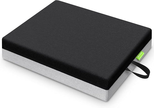 AUVON Ventilation Seat Cushion with Innovation Heat Dissipation Design, Wheelchair Cushion with Supportive Memory Foam, Waterproof & Anti-Slip Cover, Improve Lower Back & Tailbone Comfort
